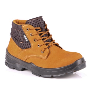 Bota de Segurança Ocupacional Fechamento por Cadarço Bracol Bico PVC Couro Nobuck Castor Solado Bidensidade 4045baen4400ll