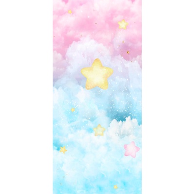 Painel De Festa Lateral Sublimado Em Tecido Tema Arco Iris em Oferta na Shopee