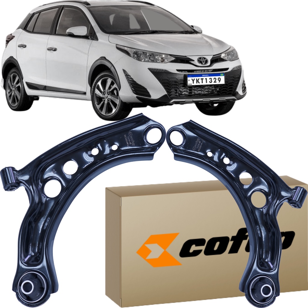 Par de Bandeja Balança Dianteira Cofap Toyota Yaris 2018 à 2022 em Oferta na Shopee