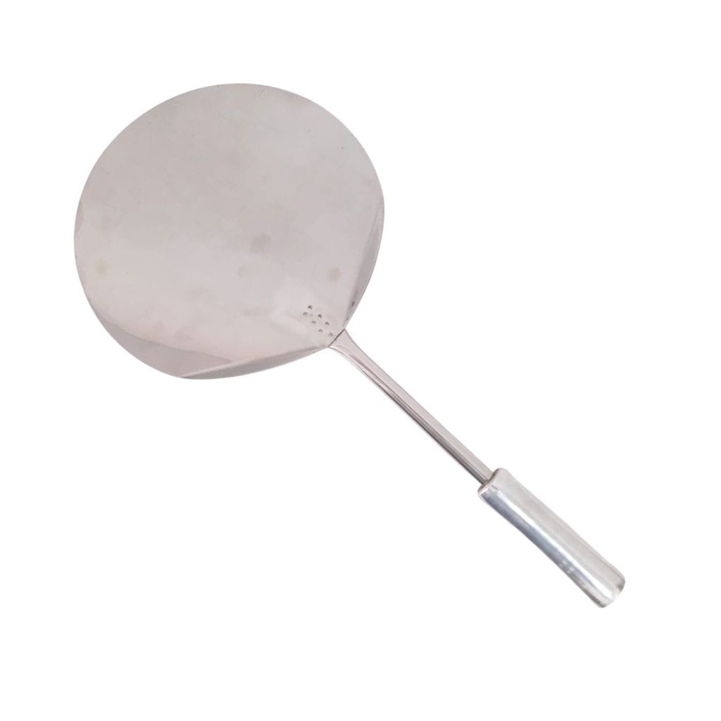 Pá De Pizza Inox 30cm Cabo Curto Para Forno a Lenha Pizzaria