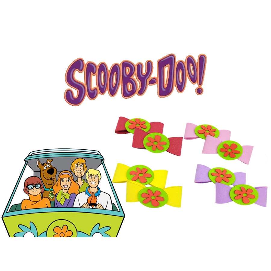 Kit50 laço lacinhos aplique scooby doo petshop cães e gatos