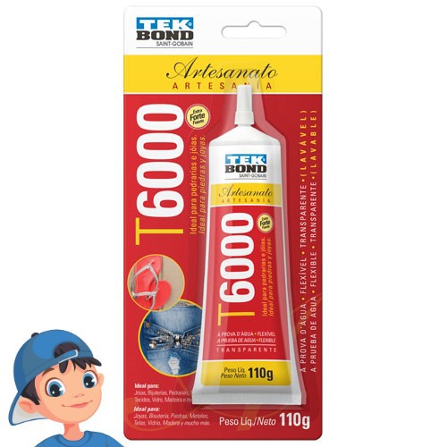 Cola Permanente TekBond T6000 110 gramas - Ideal Para Artesanato em Oferta na Shopee