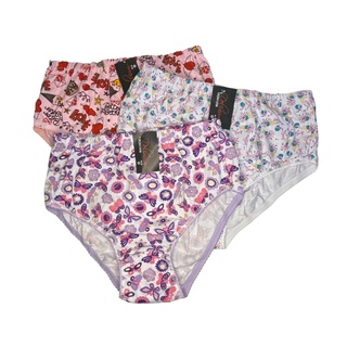 KIT 3 Calçolas COTTON Excelente Calcinha Para Senhora CINTURA Alto Tamanho Grande ESTAMPADA