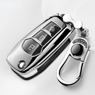 Ford ranger Everest Soft TPU Car Remote Key Case Full Cover Key holder keychain For Ford Fusion Fiesta Escort Mondeo Everest Ranger Explorer Mustang Shell