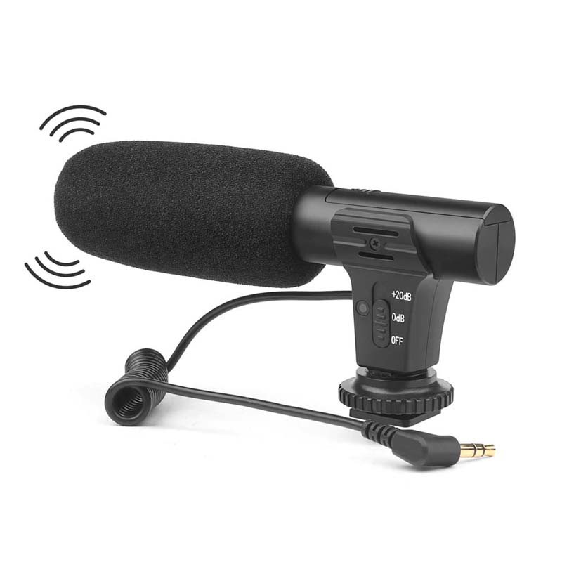 Microfone P2 Stereo para Câmera Fotográfica Nikon Canon