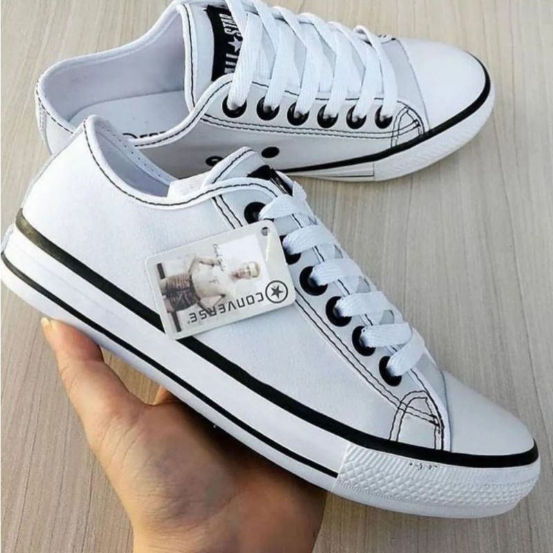 All Star Branco Cano Alto Feminino e Masculino - Kepucce Shoes