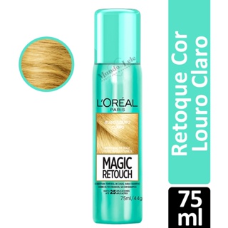Retoque de Raiz Spray Instantâneo Magic Retouch Cor Louro Claro Loréal Paris 75ml - 1 Unidade em Oferta na Shopee