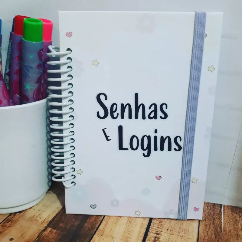 Mini Caderno Para Anotações De Senhas E Logins Shopee Brasil 7378