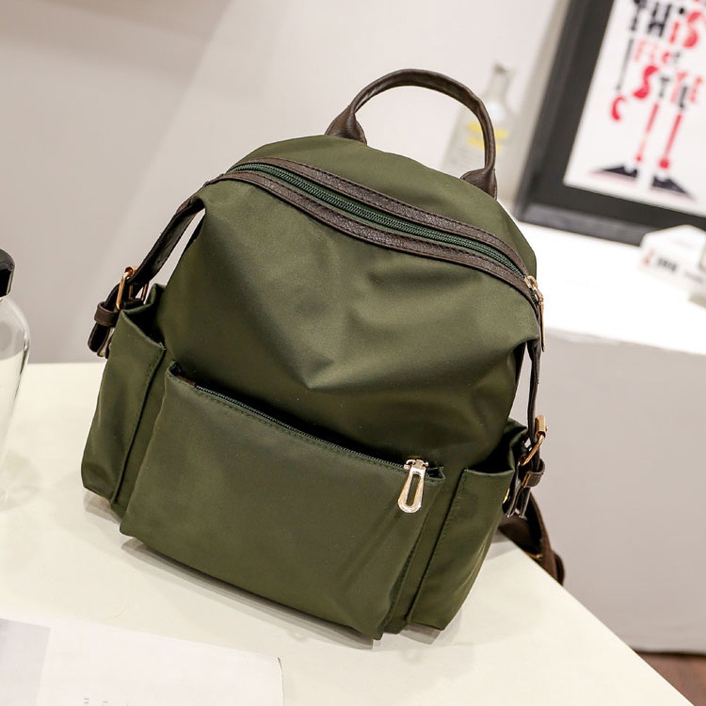Mochila De Nylon Feminina Estilo Bolsa De Ombro | Shopee Brasil