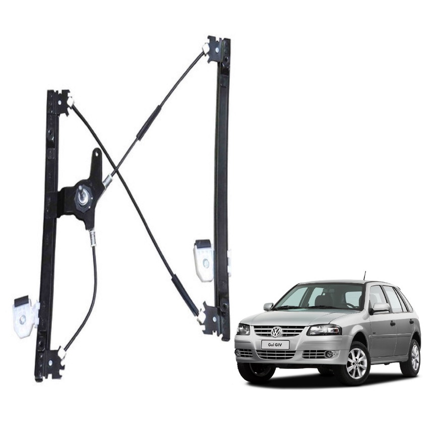 Maquina Vidro Manual Mecanica Gol G4 2006 2007 2008 4 Portas Dianteira Esquerda em Oferta na Shopee