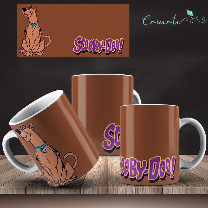 Caneca Porcelana Coleção Scooby Doo Mod 12