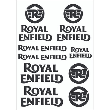 Cartela Adesivos Royal Enfield (9 Unidades) + Brinde em Oferta na Shopee