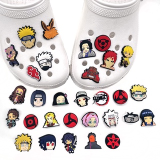 Berloques jibz Desenho Japonês Anime Naruto, Demon Slayer Lâmina Sapato Decoração