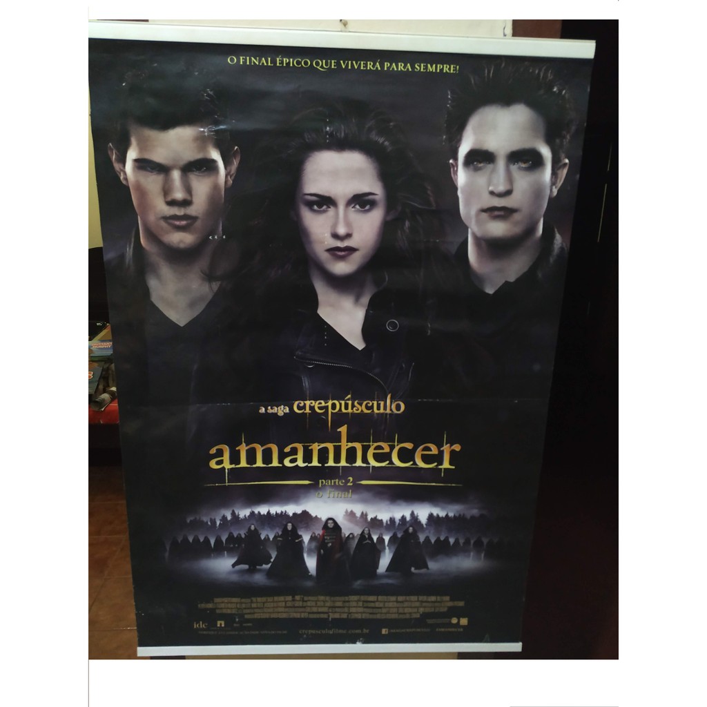 Poster De Locadora Filme Crepusculo Amanhecer Parte 2 Tam 94 Cm X 64 Cm Shopee Brasil