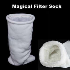 Magia Aquário Saco De Meia Filtro Tanque De Peixes Sump Seco Molhado De Separação De Algodão Acessórios Aqara 35x20 Cm