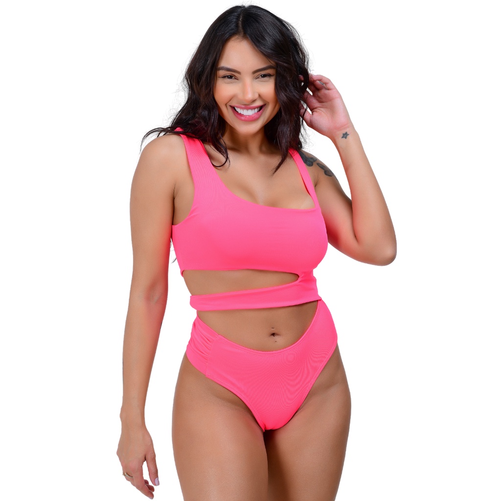 Biquini Maio Feminino Praia Bojo Branco Body Maio Bojo Verão