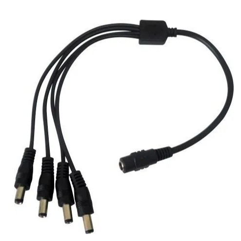 Cabo Conector Adaptador Rabicho P4 1 Femea E 4 Macho