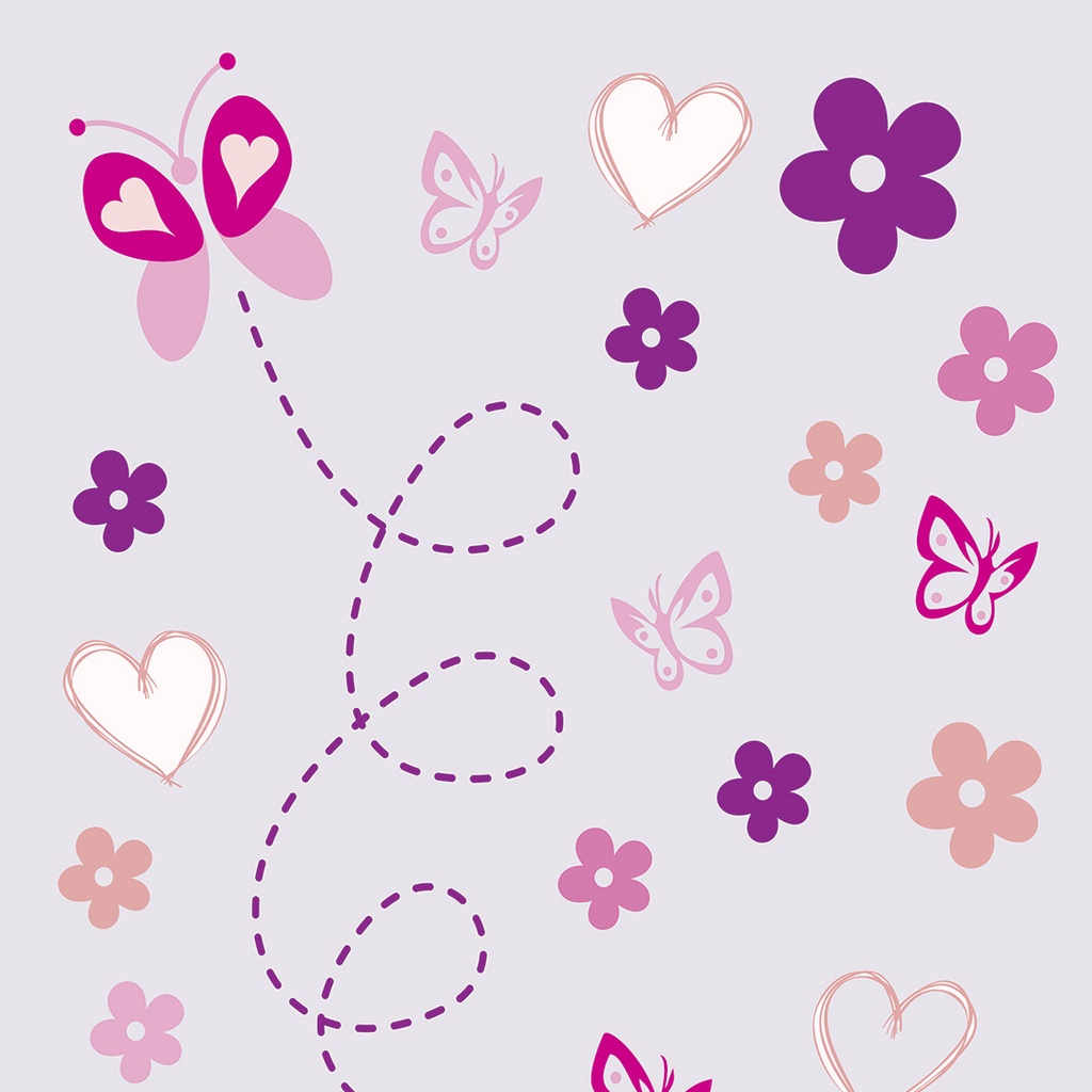 Papel De Parede Lavável Casual Teen Borboletas E Flores Lilás Adesivo Decoração Vinílico em Oferta na Shopee