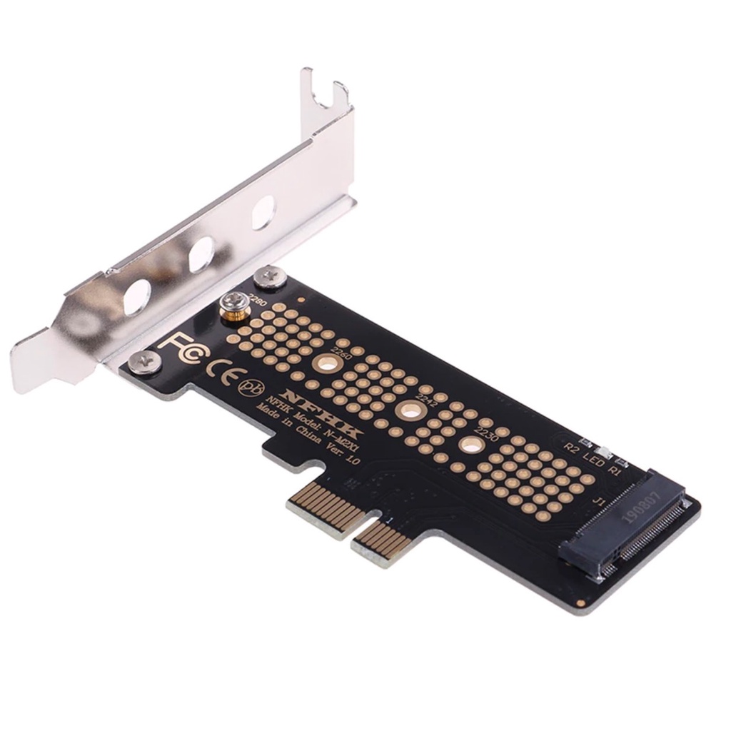 Adaptador Ssd M2 M2 Nvme X4 X2 Para Pci Express Pcie X1 Low Profile Baixo Perfil Escorrega O 9669