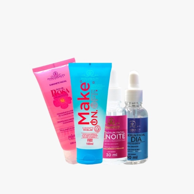 Kit Proteção e Revitalização Facial PhálleBeauty em Oferta na Shopee