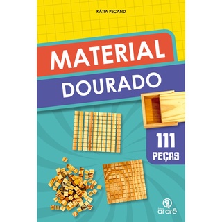 Livro - Material dourado - livro com peças