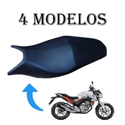 Capa Do Banco Honda Cb 300 No Modelo Original Antiderrapante Fibra de Carbono Com Cinta