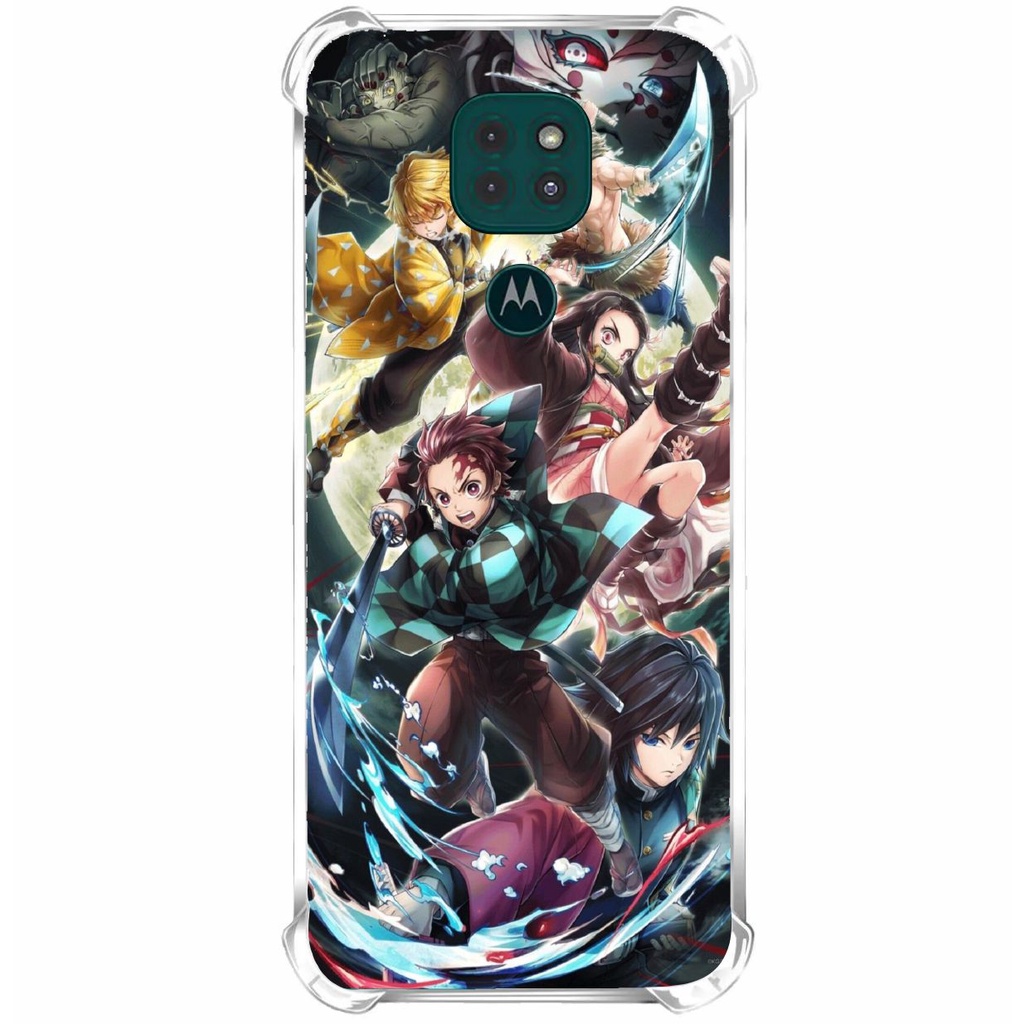 Capinha de Celular para Moto G9 Play / Moto E7 Plus Anime Demon Slayer 4
