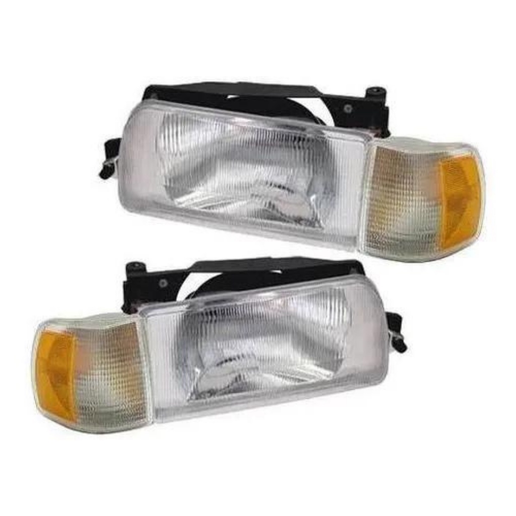 Par Farol Gol quadrado Parati Saveiro 1991 1992 1993 1994 + Piscas Cristal