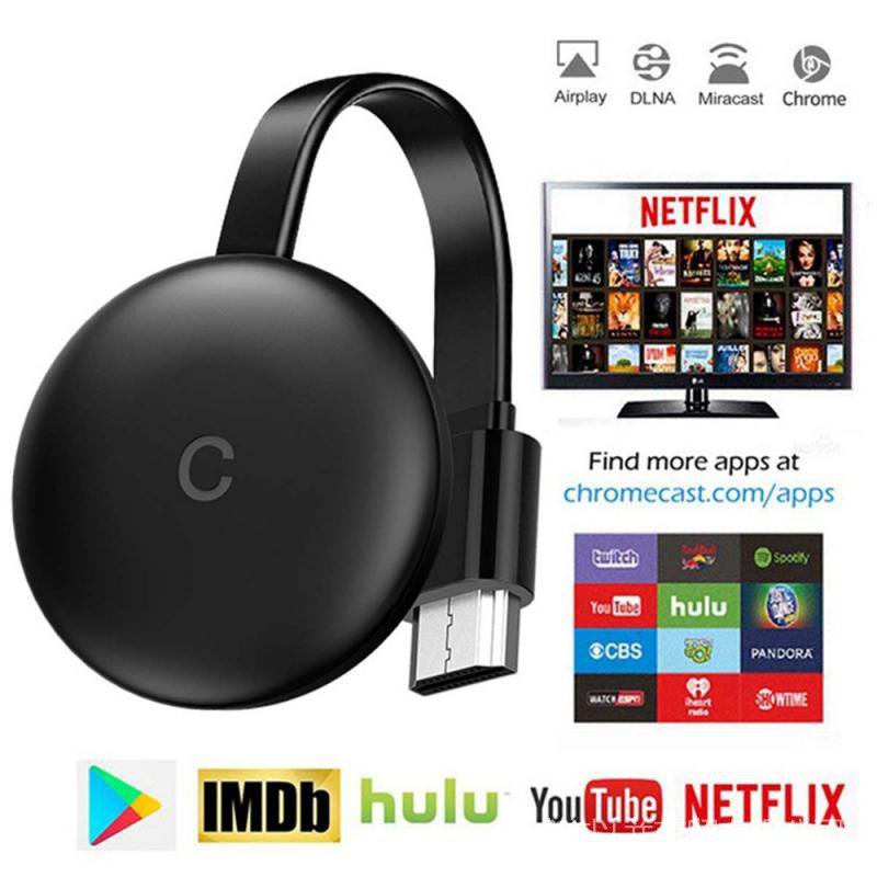 Dongle Tv Sem Fio Hdmi-Compatível 1080P Para Google Chromecast 3 2 ...
