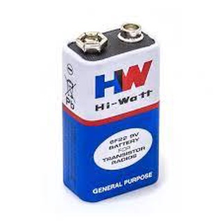 Bateria 9 Volts HI-WATT em Oferta na Shopee
