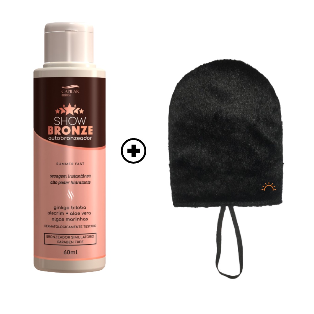 Kit Show Bronze Bronze Gelado+Luva para Aplicação Shopee Brasil