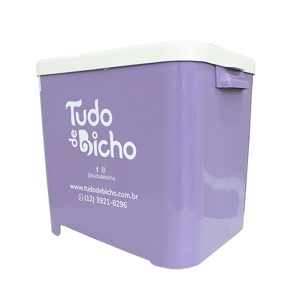 Porta Ração Tudo de Bicho Lilás - 6kg