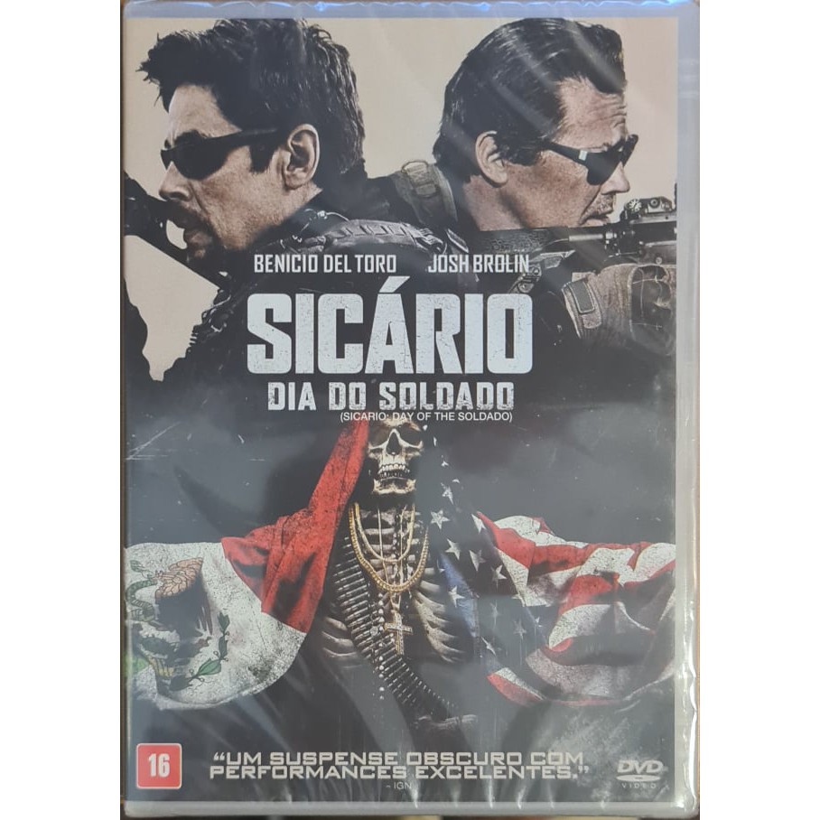 Dvd original do filme Sicário - Dia do soldado (Lacrado)