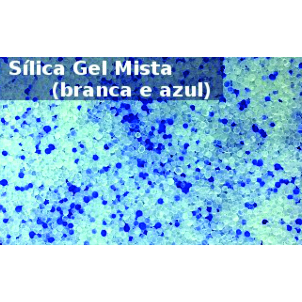 Silica Gel Mista Branca/azul Retém Mofo Tira Umidade 1 Kg