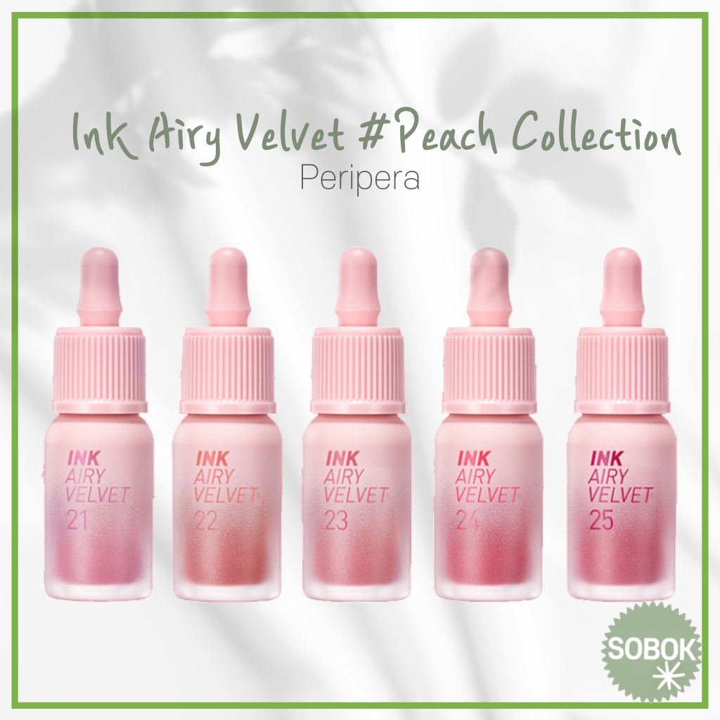 [peripera] (NEW!) Ink Airy Velvet Tint Peach Collection 4g | Shopee Brasil