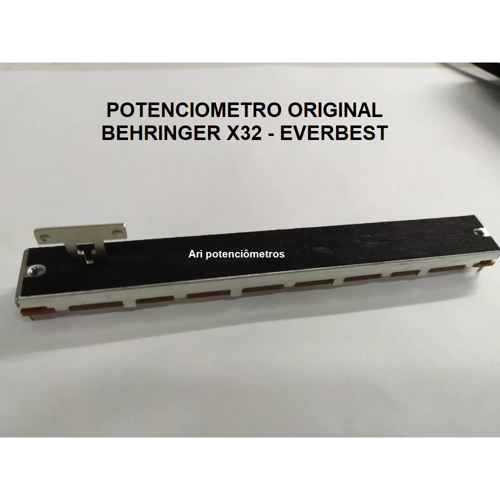 Kit 02x Fader potenciometro mesa Behringer x32 original Everbest B10k 8 pinos + 02 correias