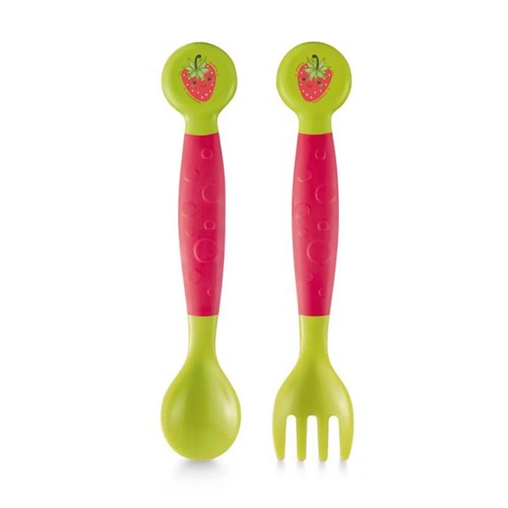 Garfo e Colher Flexíveis Funny Meal Bb1141 em Oferta na Shopee