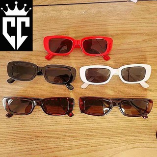 Óculos De Sol Retangulo Trendy Moda Unissex Blogueira