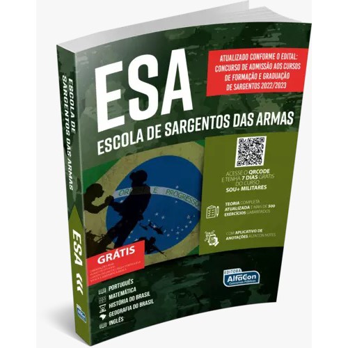 APOSTILA Escola De Sargentos Das Armas - ESA 2021 - ALFACON | Shopee Brasil