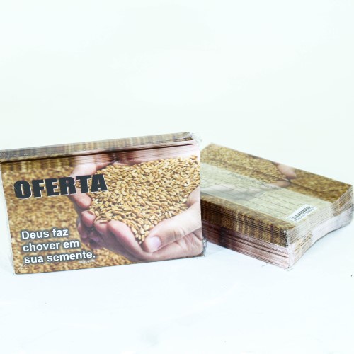 100 Envelopes Dízimos e S, Campanhas, Propósitos Deus Faz Chover — R$ 22,90 em Shopee