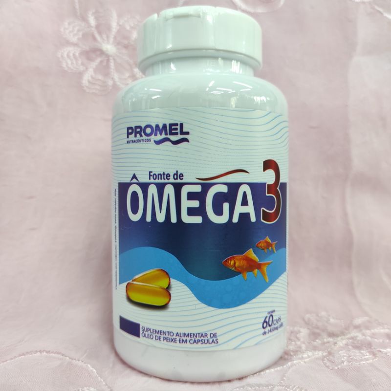 ÔMEGA 3  60 CÁPSULAS 1450 mg  (Promel)  [ 100% óleo de peixe ] UNIDADE