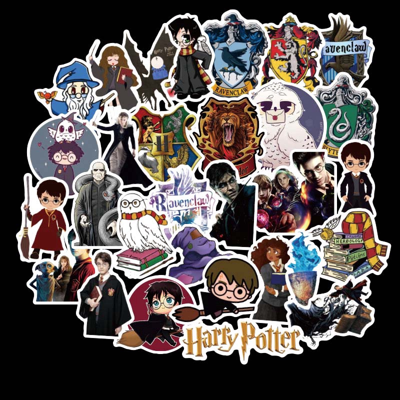 50 Unid . Adesivos Menino Bruxo À Prova D'água em Oferta na Shopee