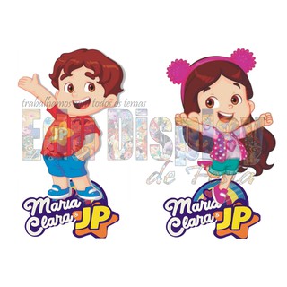 Maria clara e Jp - kit decoração de festa infantil 4 display de 20cm
