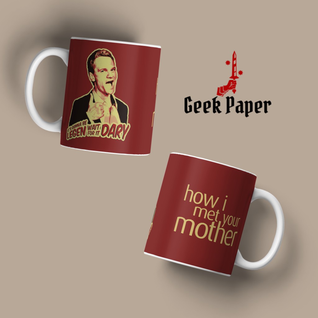 Caneca de Porcelana How I Met Your Mother HIMYM Série - Barney Stinson Legendary Cozinha Decoração