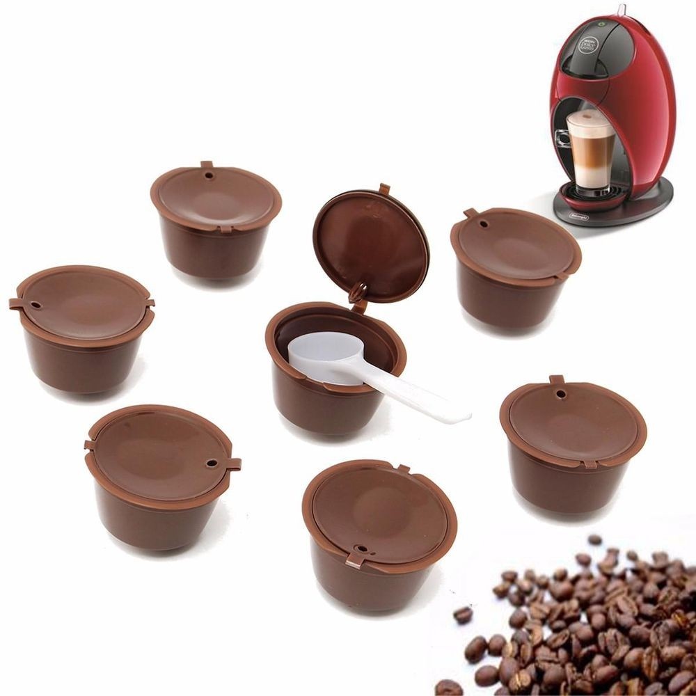 5 Cápsulas Dolce Gusto Reutilizável Com Colher Dosadora