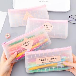 1pcs Estojo De Lápis Rosa Criativo Material Escolar / Estojo Fofo Para Estudante