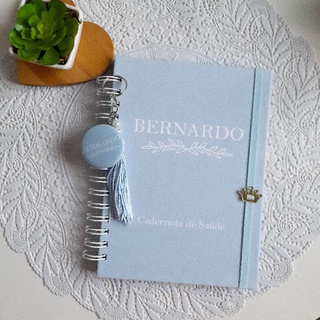 Caderneta de Vacina Personalizada Minimalista Menino