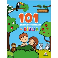 Livro - 101 primeiros desenhos da Bíblia - Capa comum - Ciranda Cultural