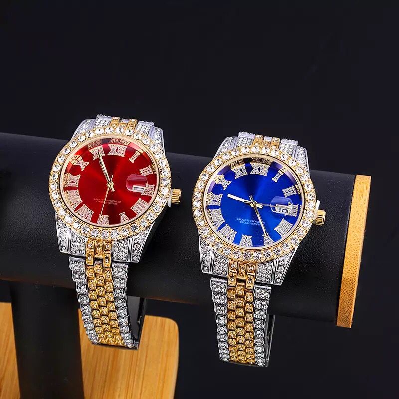 Relógio Ice cravejado em zircônias Modelo Magnata de luxo ultra premium ...