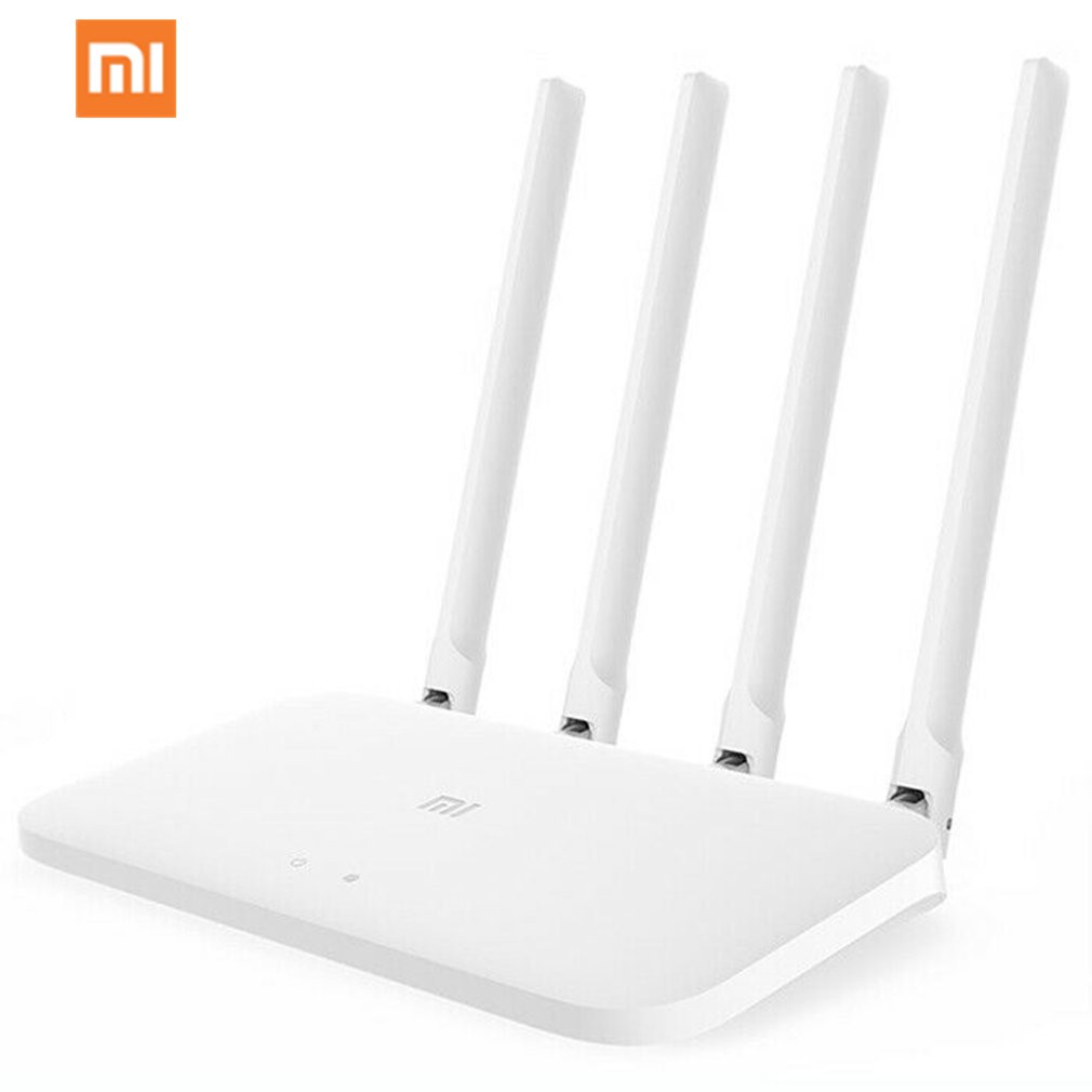 Novo Roteador Gigabit Xiaomi 4C Redmi Ac2100 Wireless Router Wifi Repeater Com Antenas De Alto Ga Branco